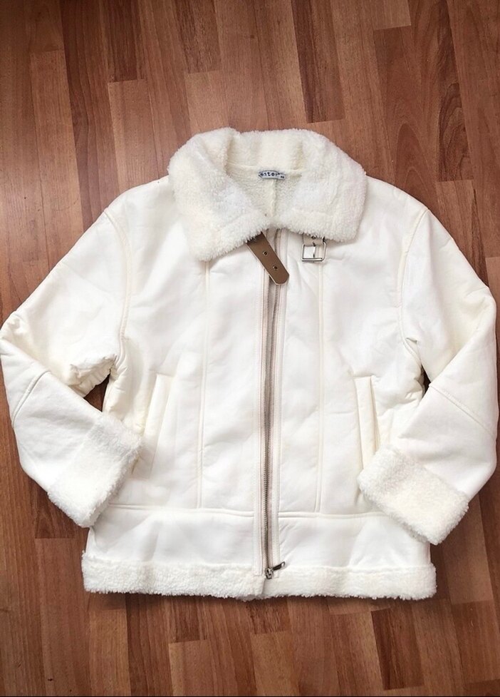 İçi tüylü kışlık mont ceket - Görsel 2