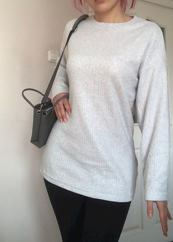 Fitilli yumoş triko kazak - Görsel 6