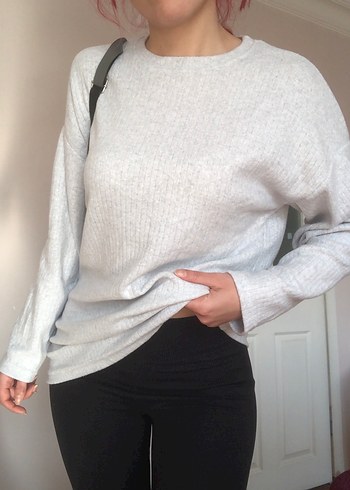 Fitilli yumoş triko kazak - Görsel 7