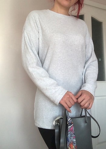 Fitilli yumoş triko kazak - Görsel 3