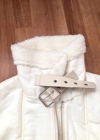 İçi tüylü deri mont - Görsel 5