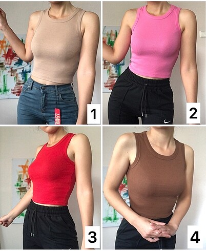 Bershka Bisiklet yaka fitilli atlet