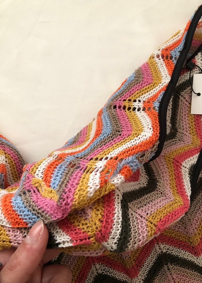 Çizgili plaj elbisesi - Görsel 3