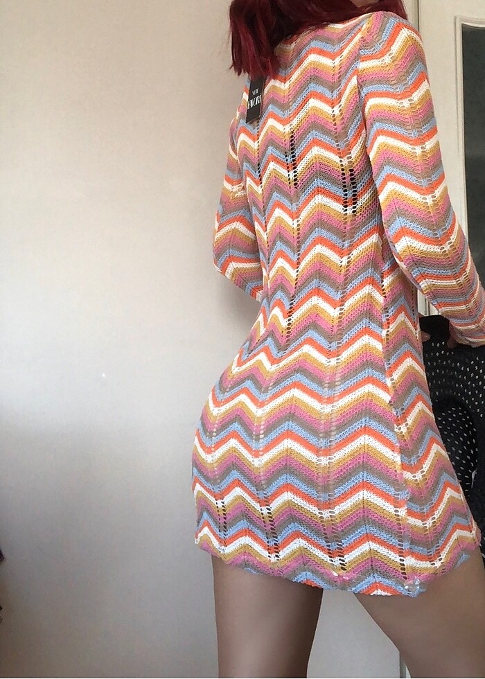 Ajurlu örme plaj elbisesi - Görsel 3