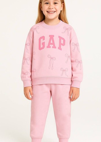 GAP Pembe Kız Çocuk Eşofman Takımı - Görsel 3