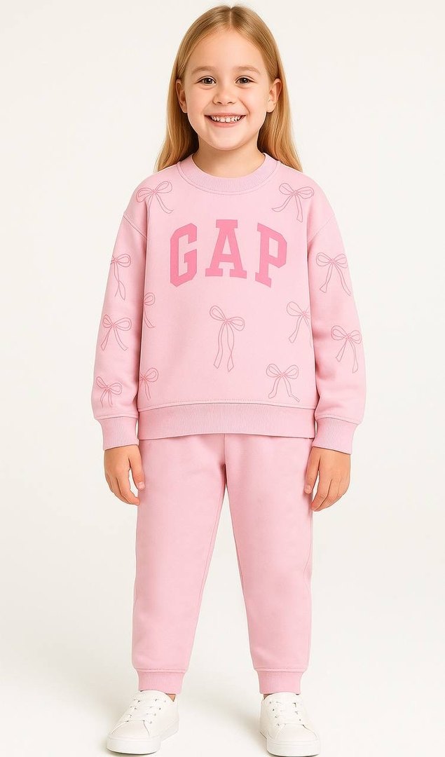 GAP Pembe Kız Çocuk Eşofman Takımı - Görsel 3