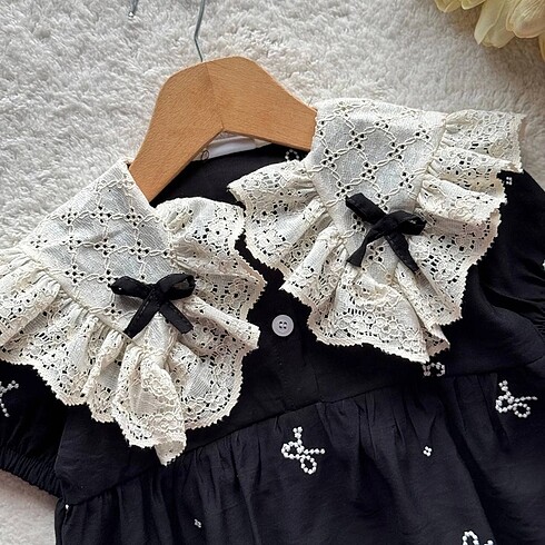 Zara BAYRAMLIK DANTEL YAKA ELBİSE