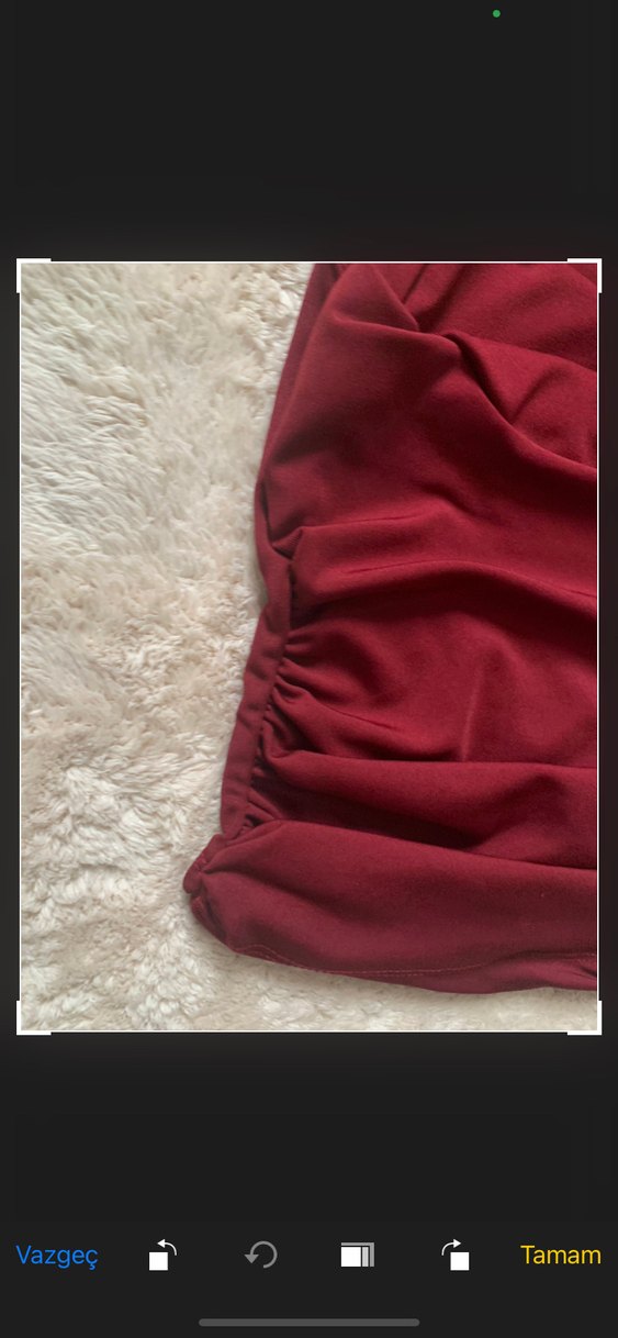 Bordo Mini Crop Top - Görsel 4