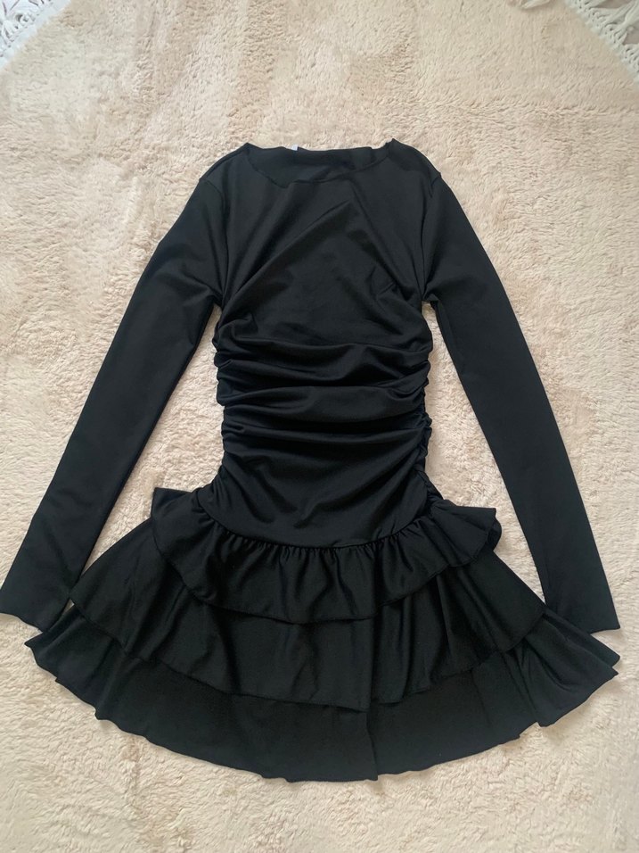 Siyah Kadın Mini Gotik Elbise - Görsel 5