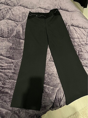 38 Beden siyah Renk Orta bel pantolon
