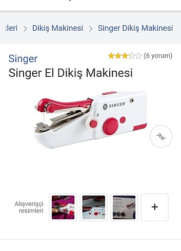 Singer Singer El Dikiş Makinesi 