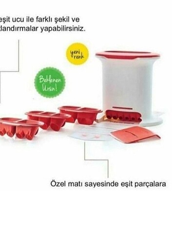 Tupperware hamur şekillendirici 