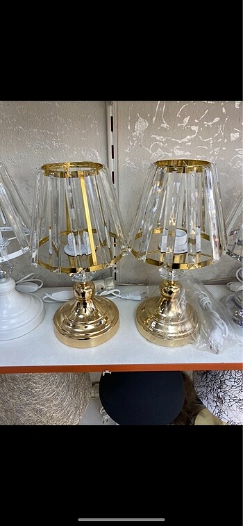 KRİSTAL ABAJUR (GOLD)