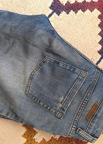 Mavi Jeans Bohem Tarzı lacivert Mini Kot Şort