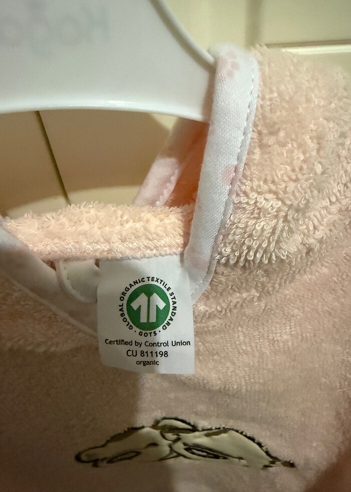 Organik pamuk bebek panço havlu - Görsel 5