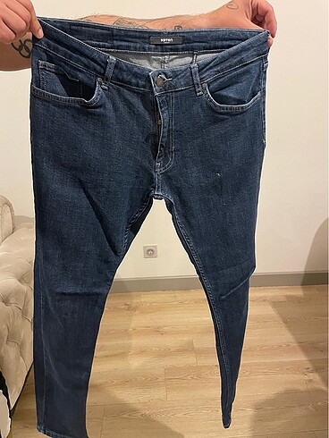 Erkek jean kot pantolon koton