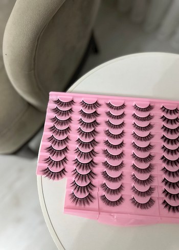 Pembe Takma Kirpik Seti - Görsel 3