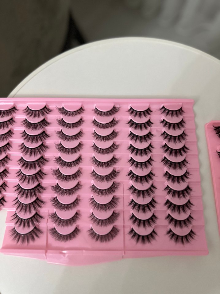 Pembe Takma Kirpik Seti - Görsel 4