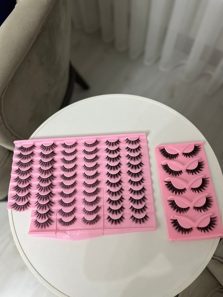 Pembe Takma Kirpik Seti - Görsel 2