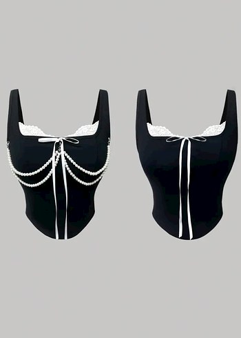 s Beden SHEIN GOTHİC ŞIK CROP