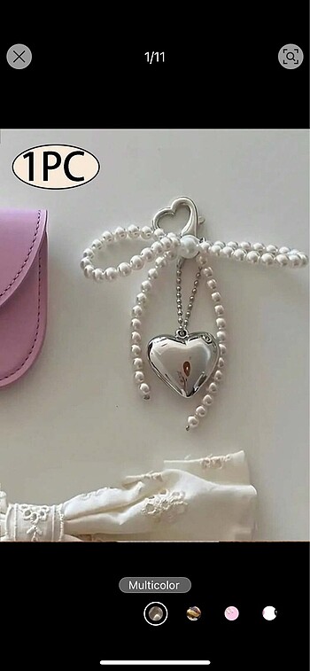 SHEIN İNCİLİ CHARMLI ANAHTARLIK