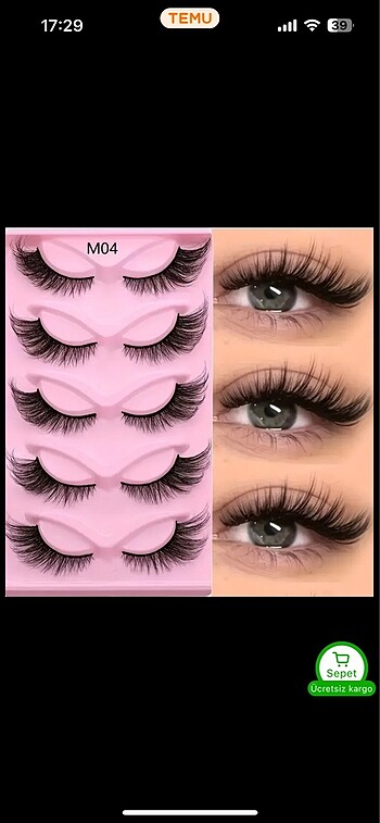 SHEIN TAKMA KIRPIK - Görsel 2