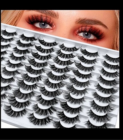 SHEIN 10 ÇİFT KALIN TAKMA KİRPİK