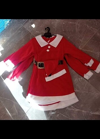 6 Yaş Beden Polar 3lü Noel Kostüm 