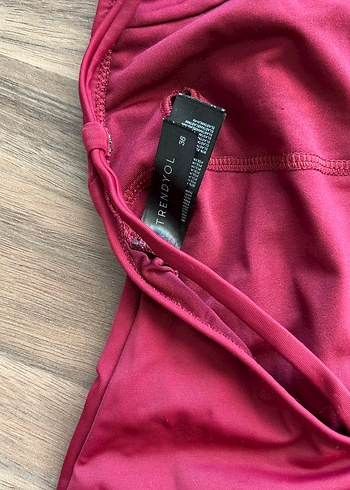 36 Beden Bordo İnce Askılı Kadın Mayo