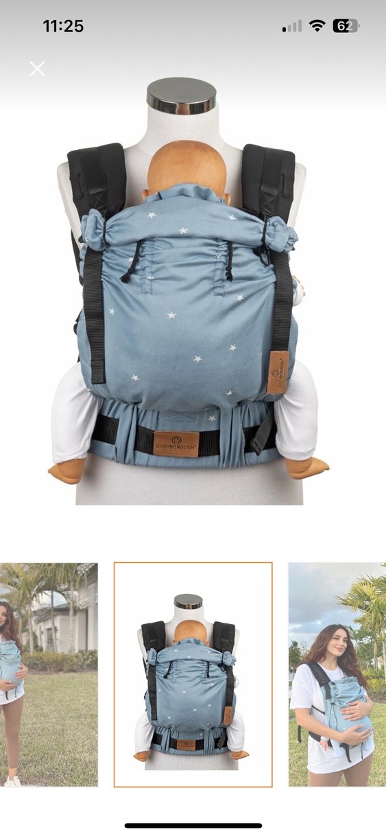 Mavi Bebek Kanguru Sling - Görsel 2