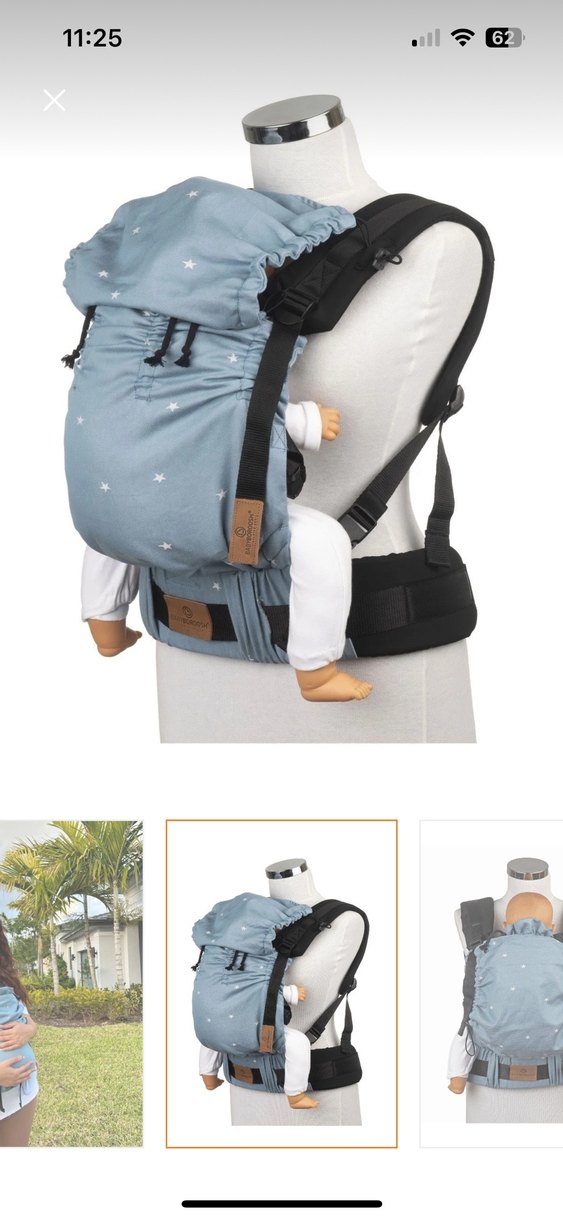 Mavi Bebek Kanguru Sling - Görsel 4