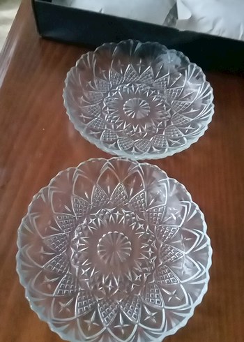 Cristalite Bohem Desenli Gri Tabak Seti - Görsel 2