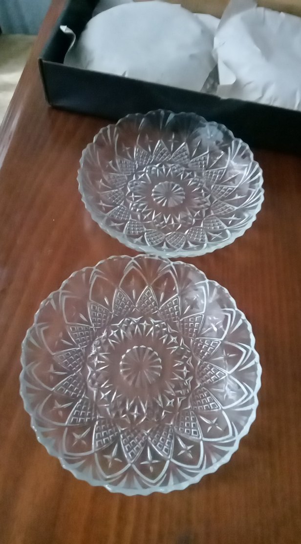 Cristalite Bohem Desenli Gri Tabak Seti - Görsel 2