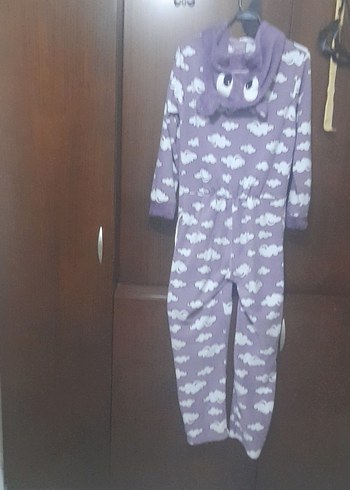 Mor Bulut Desenli Hamile Pijama Takımı - Görsel 2