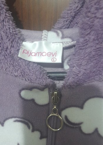 Mor Bulut Desenli Hamile Pijama Takımı - Görsel 5