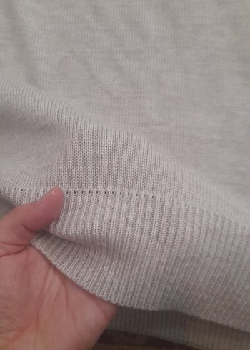 Gri Erkek Triko Kazak - Görsel 5