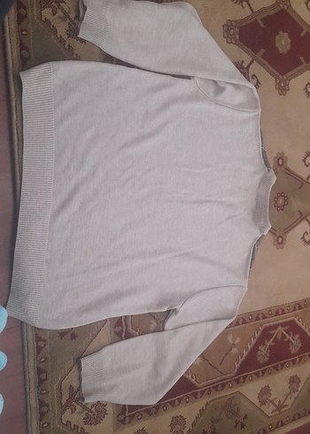 Gri Erkek Triko Kazak - Görsel 4