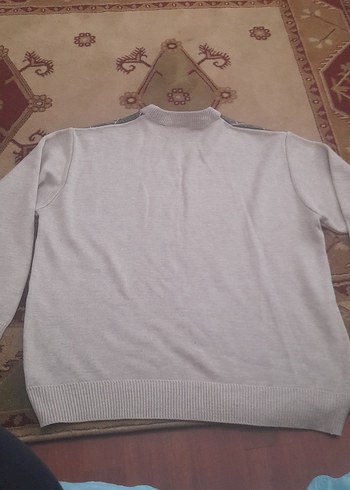 Gri Erkek Triko Kazak - Görsel 3