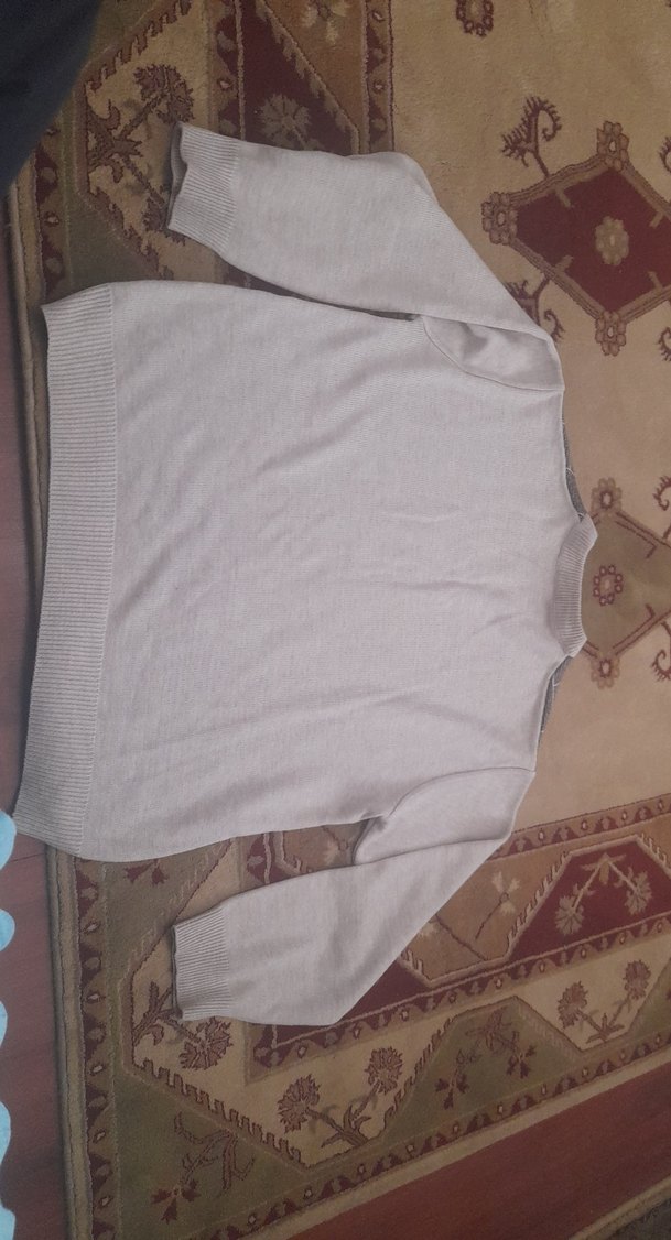 Gri Erkek Triko Kazak - Görsel 4