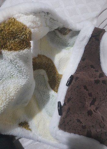 Kürklü Kahverengi Erkek Çocuk Yelek - Görsel 5