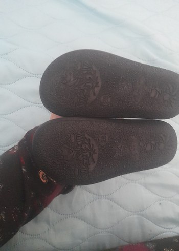 Gri Baskılı Erkek Çocuk Sıcak Terlik 26 numara - Görsel 4