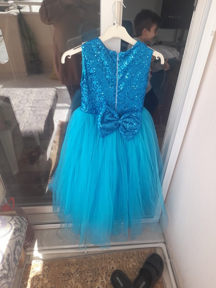 7 -8 yaş  nişan elbisesi abiye - Görsel 2