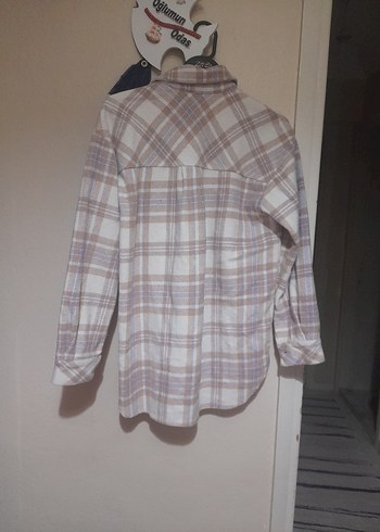 Düğmeli Kadın Midi Gömlek oduncu gömleği - Görsel 2