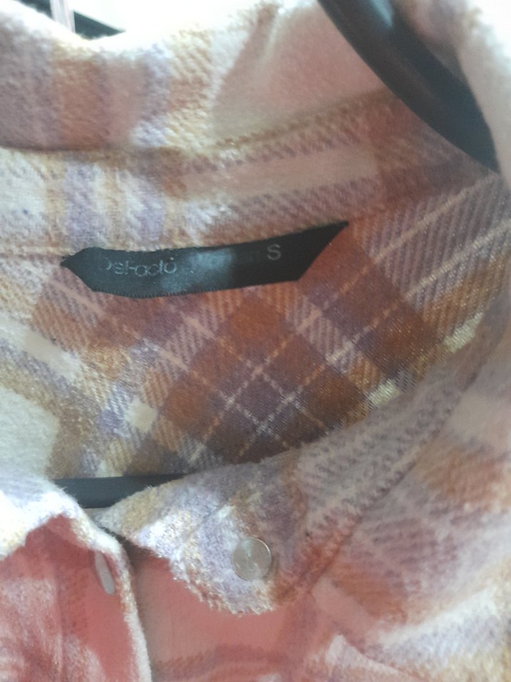 Düğmeli Kadın Midi Gömlek oduncu gömleği - Görsel 3