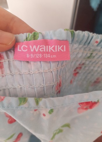 Kız Çocuk Beyaz Çiçekli Askılı Elbise - Görsel 2