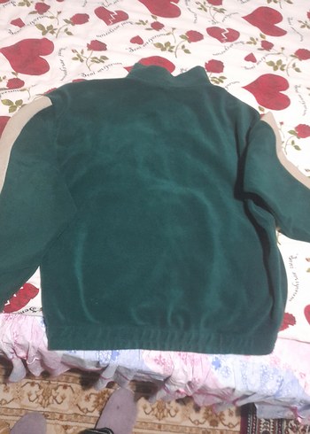 Yeşil Minnesota Baskılı Fermuarlı Erkek Polar - Görsel 4