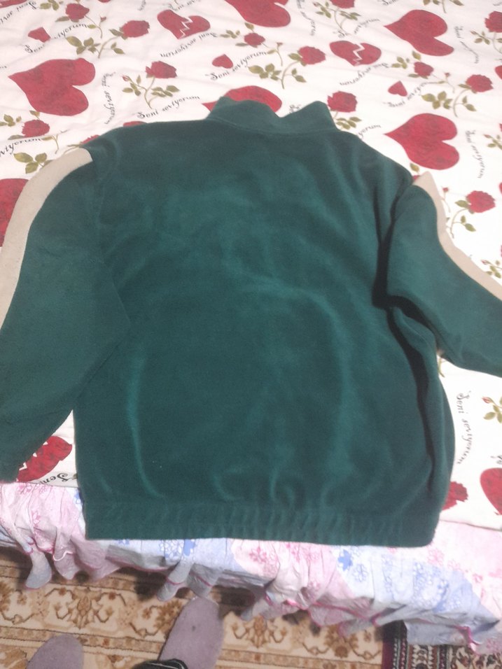 Yeşil Minnesota Baskılı Fermuarlı Erkek Polar - Görsel 4