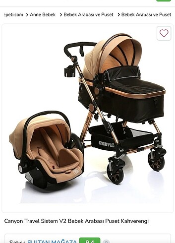 Baby plus canyon bebek arabasi ve puseti