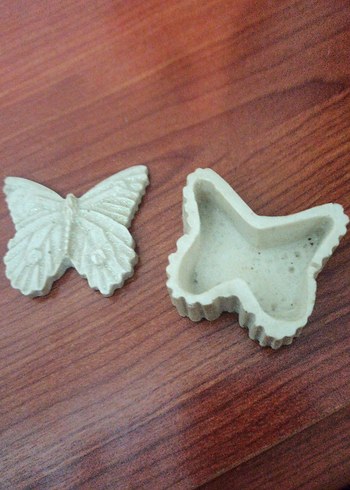 Beyaz Kelebek Figürin - Görsel 2