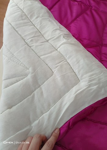 Pembe Nakışlı  saten çeyiz yorganı - Görsel 3